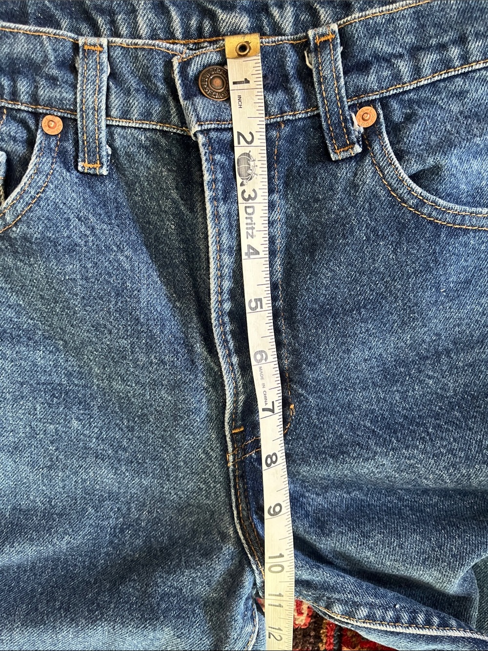 Levi's vintage Women's Dark Blue strait Jeans 505 classic - Picture 5 of 6